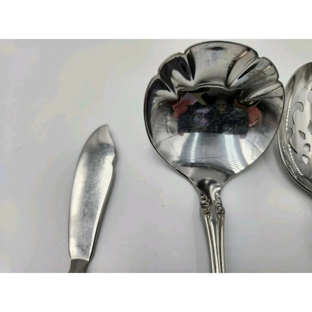 Oneida Community Brahms 4 Piece Hostess Set Serving Stainless Steel Flatware